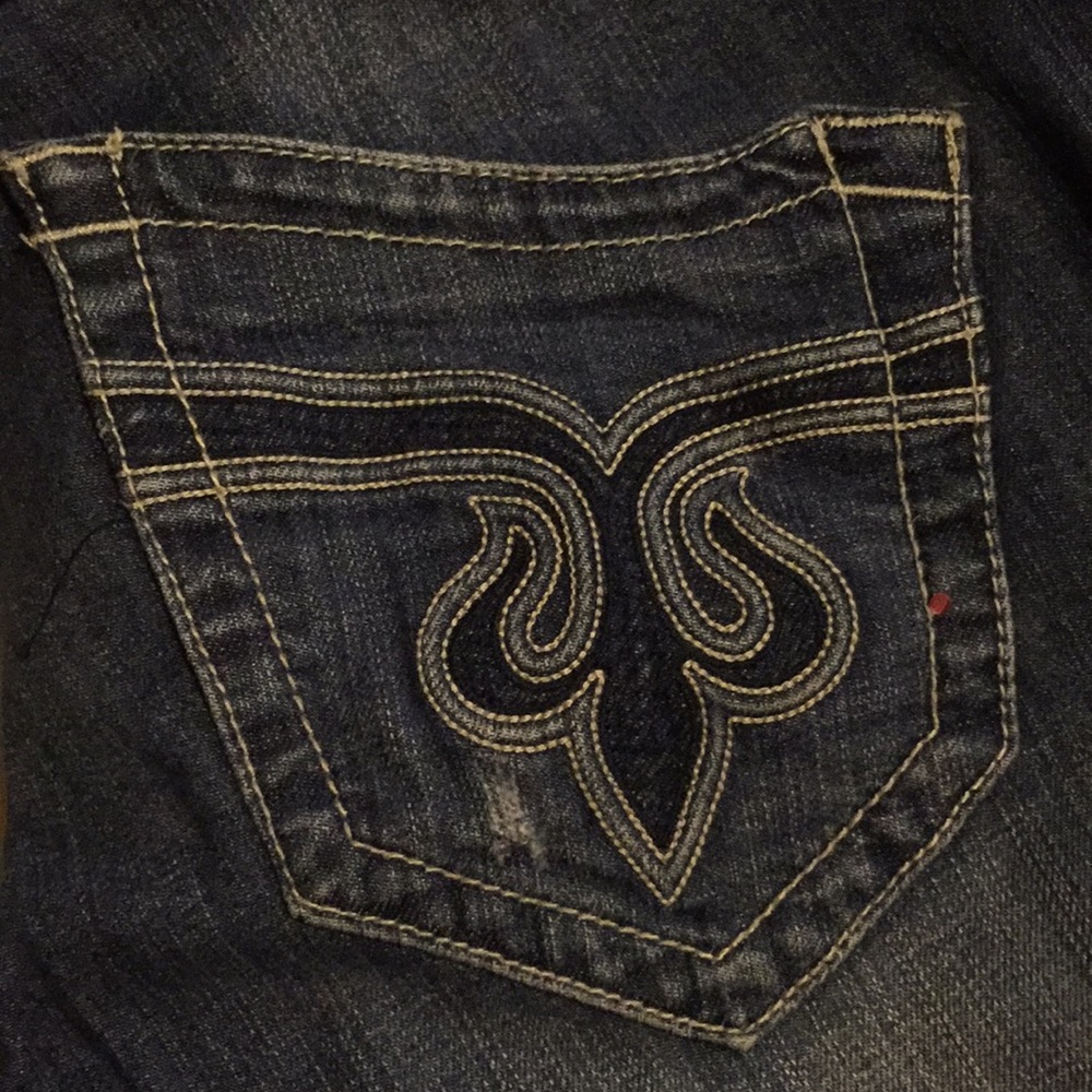 Cropped low rise jeans